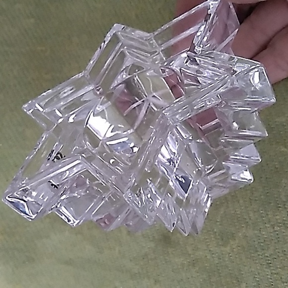 Vintage WMF Lead Crystal Starlight Votive Candle Holder 6-Pointed Star of David - Picture 5 of 8